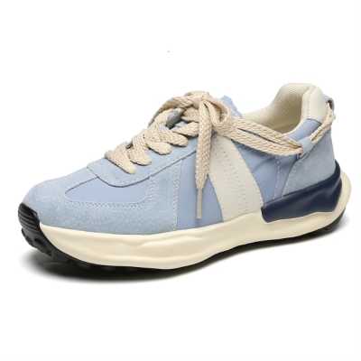 Women's Vintage Casual Flats Sneakers Woman Platform Sneakers Running Shoes Female Autumn Luxury Genuine Leather Fashion