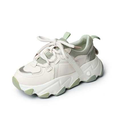 Fashion Chunky sneakers Women shoes Flat Platform Sneaker casual Shoes Thick bottom 6cm Ladies Sneaker