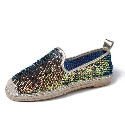 New Single Shoes Ladies Casual Loafers Flat Straw Hemp Rope Breathable Low top Shoes Mesh Yarn Flowers Colorful Fisherman Shoes