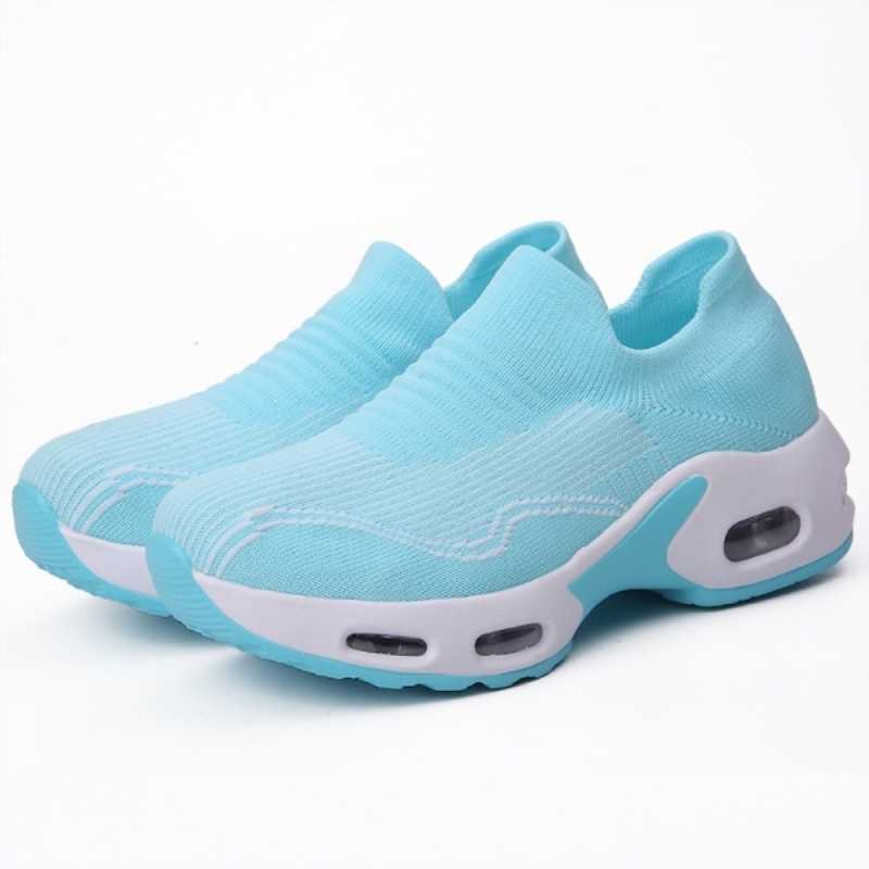 Women Air Cushion Shoes Breathable Socks Shoes Comfortable Running Shoes Shock Absorption Non slip Sneakers